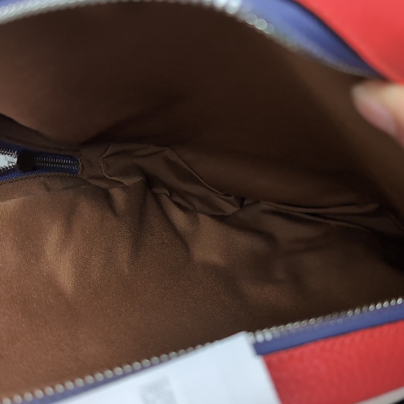 Coach CR768 Court Backpack In Colorblock Silver/Light Violet/Electric Coral - Picture 10 of 16